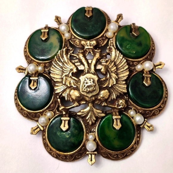 Arthur Pepper ART Brooch Heraldic Crest - Picture 2 of 10